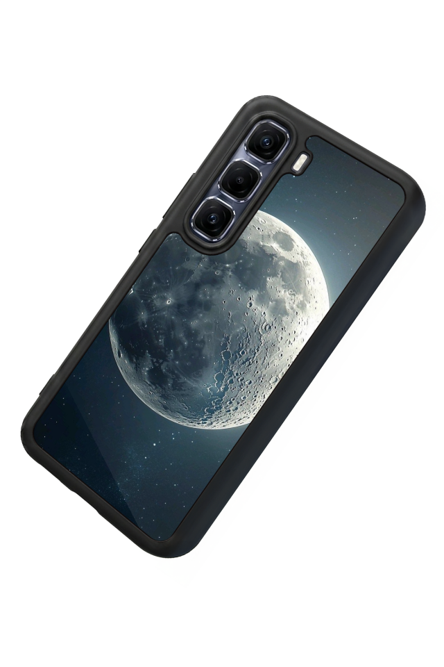 Infinix Hot 60 Pro Plus Uyumlu Ay Tasarımlı Glossy Premium Kılıf