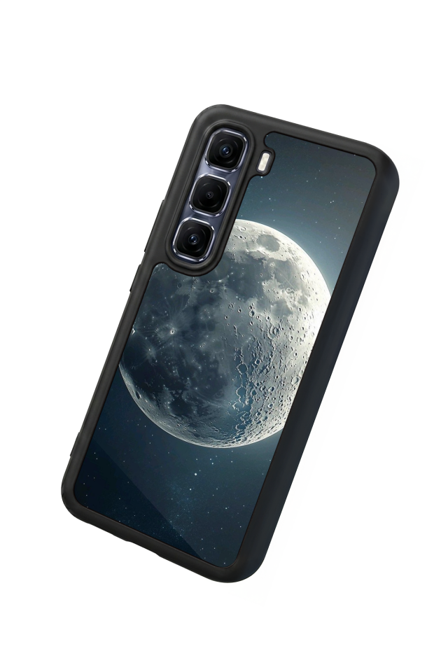 Infinix Hot 60 Pro Plus Uyumlu Ay Tasarımlı Glossy Premium Kılıf