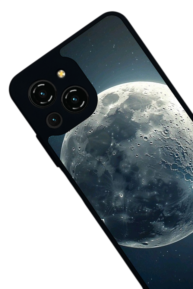 Reeder S23 Pro Max Uyumlu Ay Tasarımlı Glossy Premium Kılıf