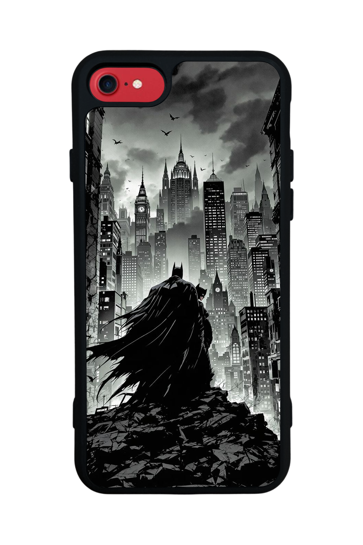 iPhone SE Uyumlu Batman Tasarımlı Glossy Premium Kılıf