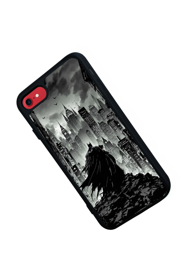 iPhone SE Uyumlu Batman Tasarımlı Glossy Premium Kılıf