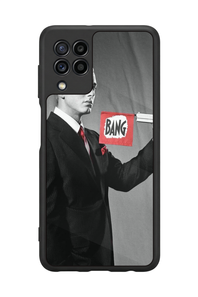 Samsung Galaxy M22 Uyumlu Eminem Tasarımlı Glossy Premium Kılıf