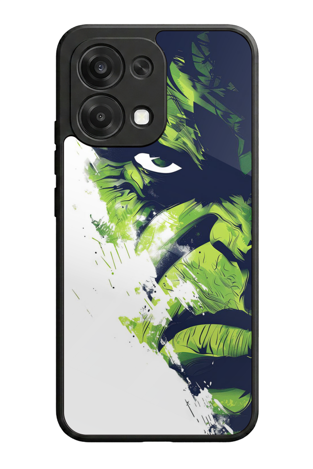 Oppo A6 Pro Uyumlu Hulk Tasarımlı Glossy Premium Kılıf