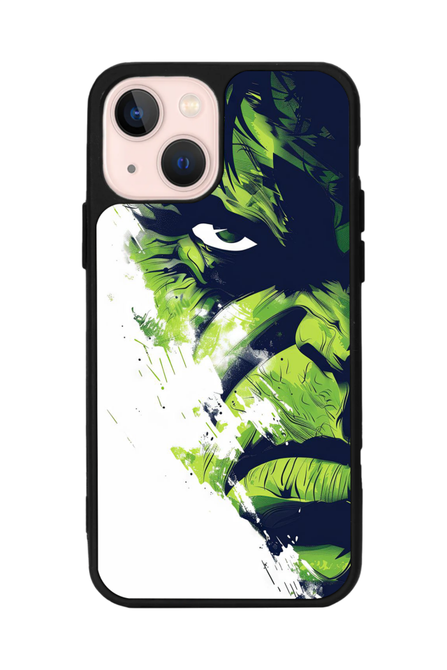 iPhone 13 Mini Uyumlu Hulk Tasarımlı Glossy Premium Kılıf