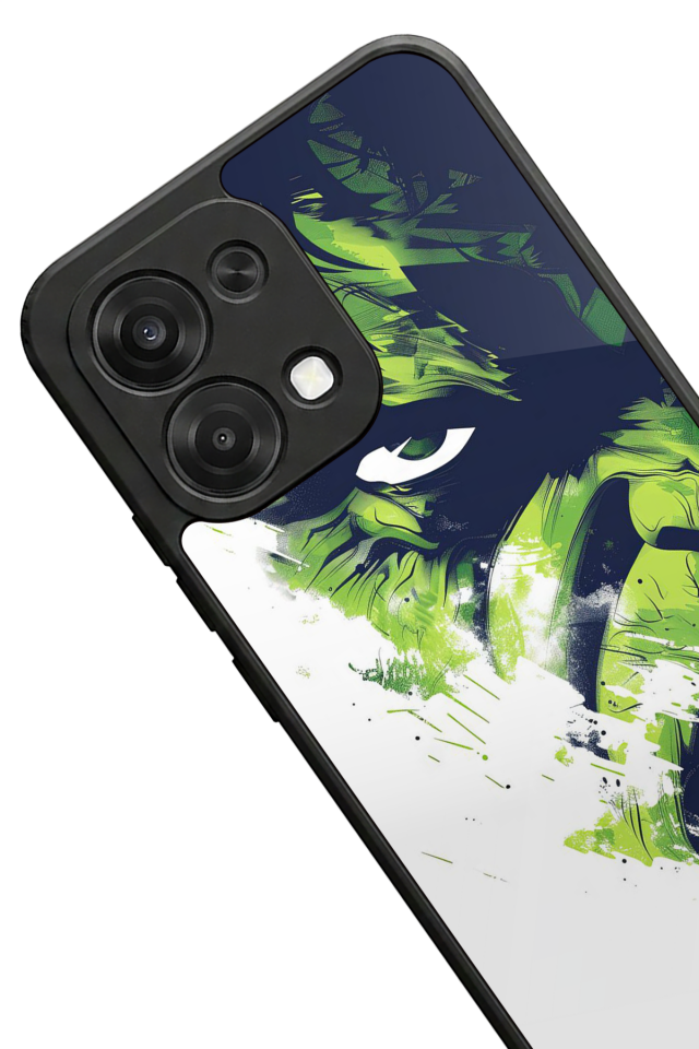 Oppo A6 Pro Uyumlu Hulk Tasarımlı Glossy Premium Kılıf