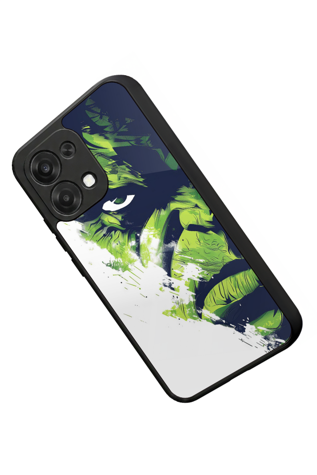 Oppo A6 Pro Uyumlu Hulk Tasarımlı Glossy Premium Kılıf