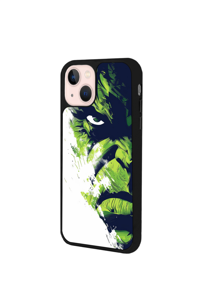 iPhone 13 Mini Uyumlu Hulk Tasarımlı Glossy Premium Kılıf