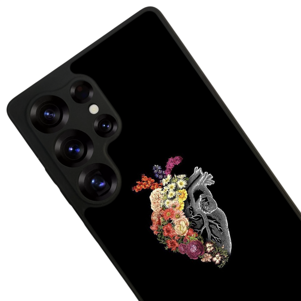 Samsung Galaxy S25 Ultra Uyumlu Kalp Love Tasarımlı Glossy Premium Kılıf