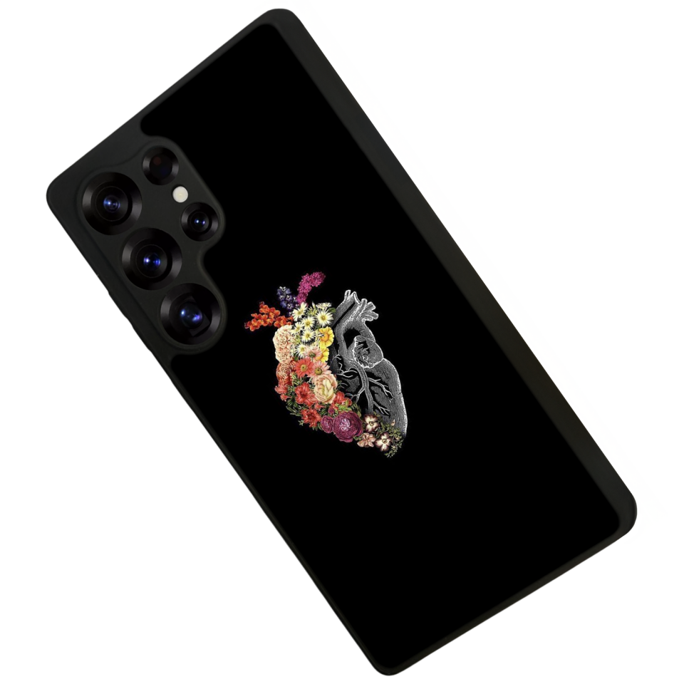 Samsung Galaxy S25 Ultra Uyumlu Kalp Love Tasarımlı Glossy Premium Kılıf