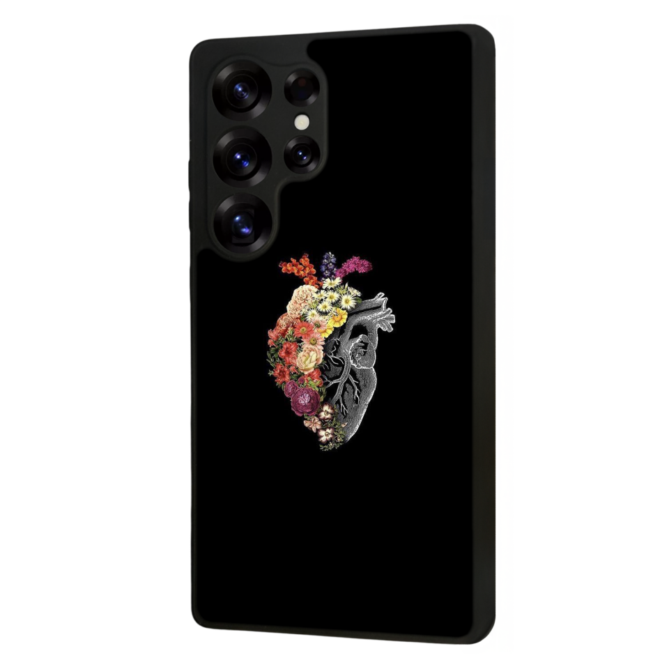 Samsung Galaxy S25 Ultra Uyumlu Kalp Love Tasarımlı Glossy Premium Kılıf