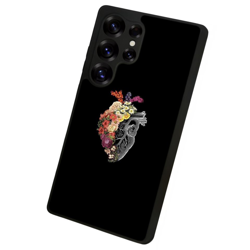 Samsung Galaxy S25 Ultra Uyumlu Kalp Love Tasarımlı Glossy Premium Kılıf