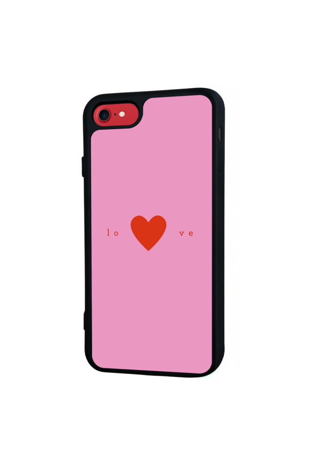 iPhone 8 Uyumlu Kalp Love Tasarımlı Glossy Premium Kılıf