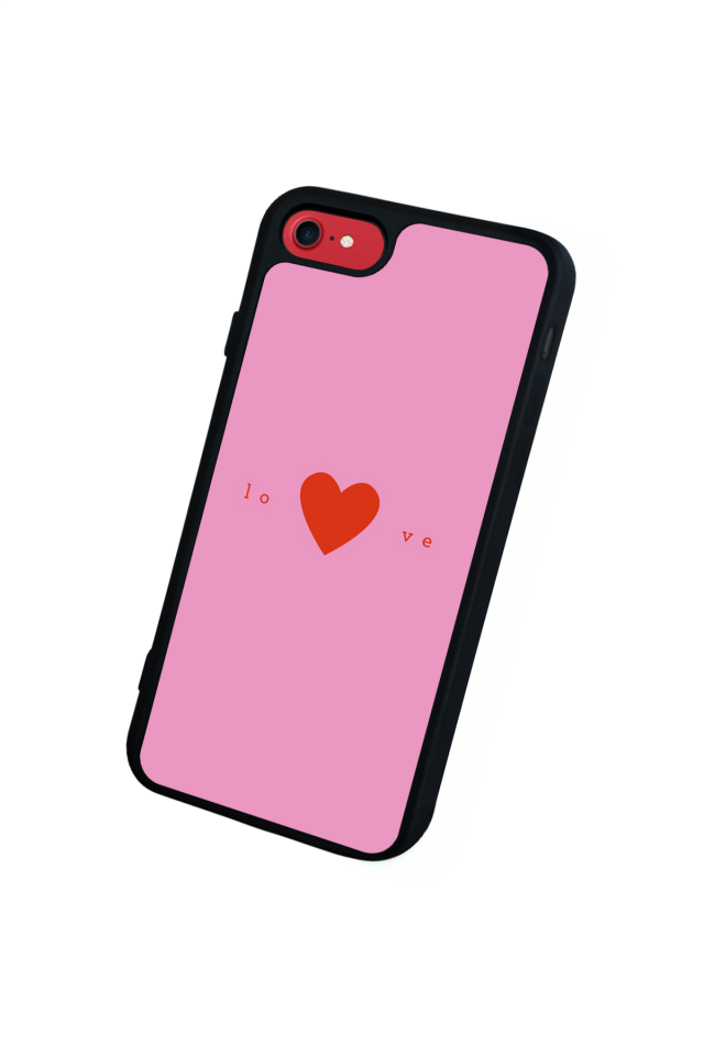 iPhone 8 Uyumlu Kalp Love Tasarımlı Glossy Premium Kılıf