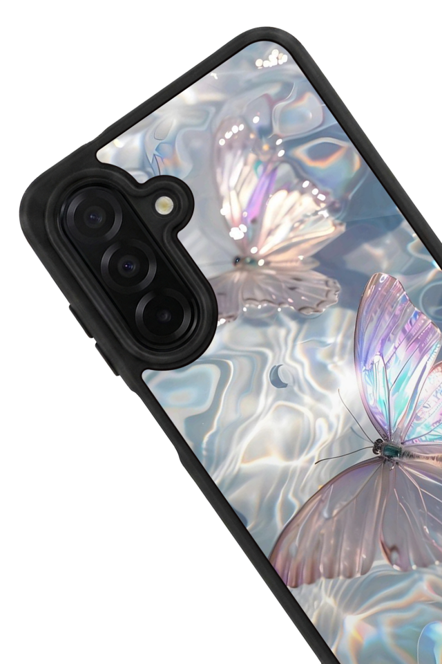 Samsung Galaxy A56 Uyumlu Kelebek Tasarımlı Glossy Premium Kılıf
