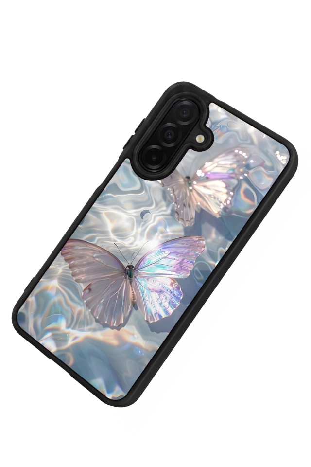 Samsung Galaxy A56 Uyumlu Kelebek Tasarımlı Glossy Premium Kılıf