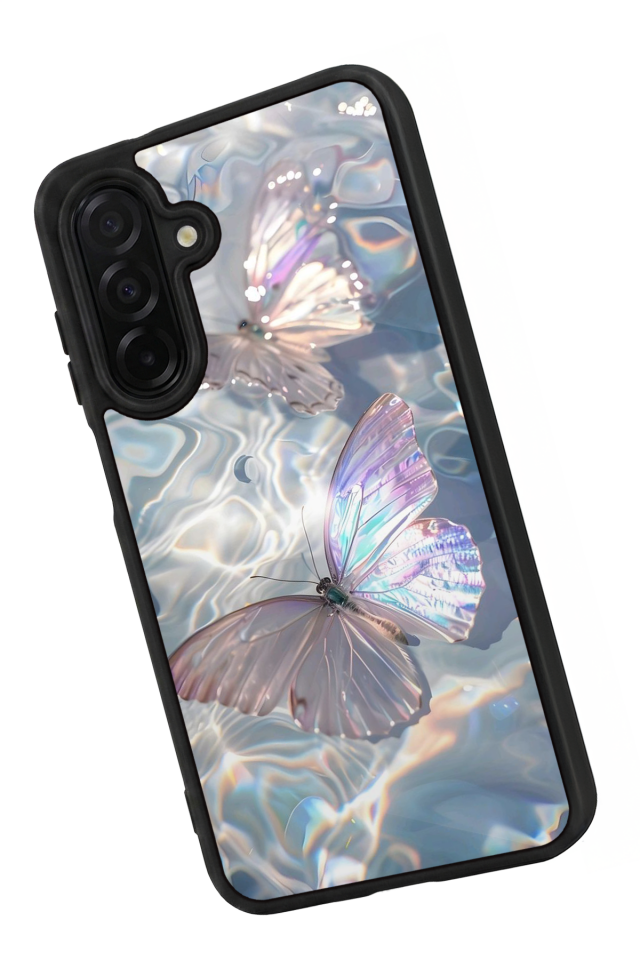 Samsung Galaxy A56 Uyumlu Kelebek Tasarımlı Glossy Premium Kılıf