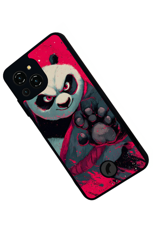 Reeder S23 Pro Max Uyumlu Kung Fu Panda Tasarımlı Glossy Premium Kılıf