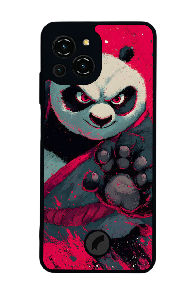 Reeder S23 Pro Max Uyumlu Kung Fu Panda Tasarımlı Glossy Premium Kılıf