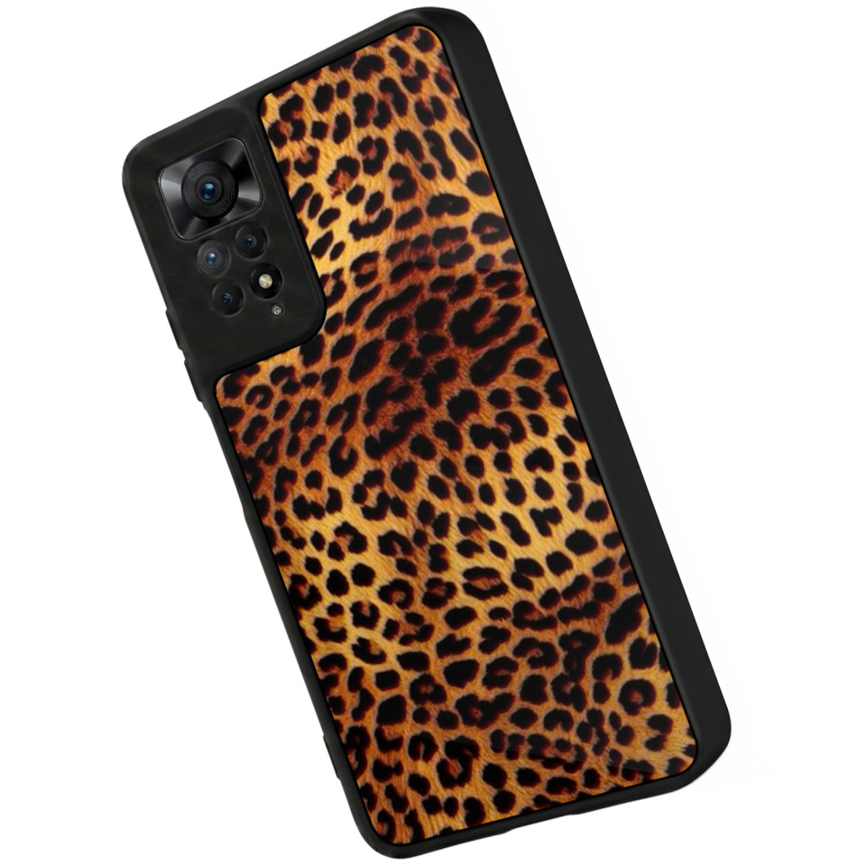 Xiaomi Redmi Note 12 Pro Uyumlu Leopar Tasarımlı Glossy Premium Kılıf