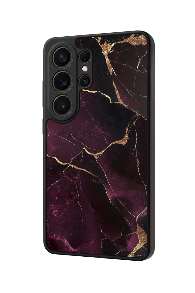 Samsung Galaxy S26 Ultra Uyumlu Mermer Marble Tasarımlı Glossy Premium Kılıf