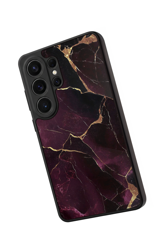 Samsung Galaxy S26 Ultra Uyumlu Mermer Marble Tasarımlı Glossy Premium Kılıf