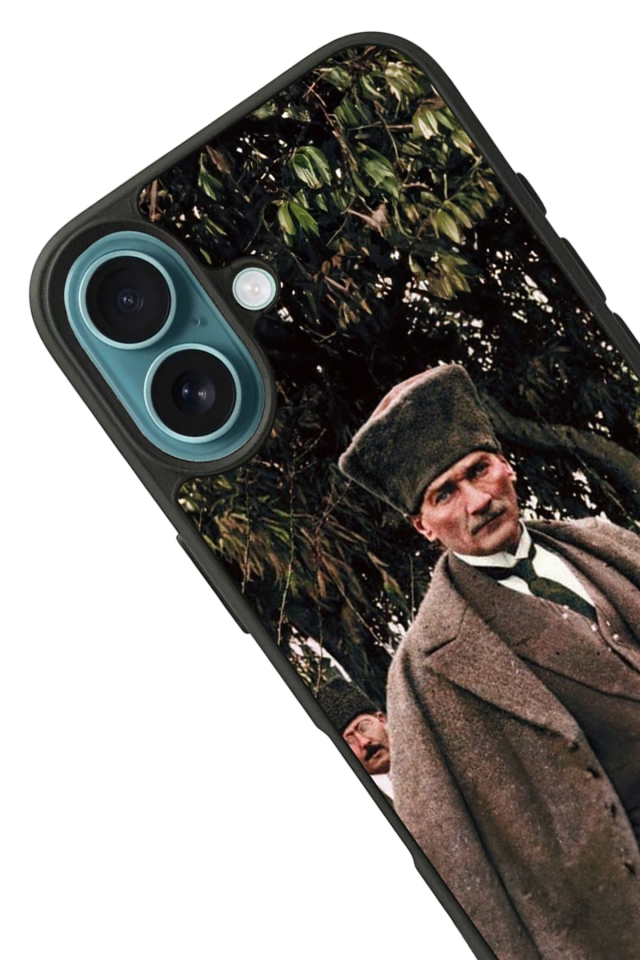 iPhone 16 Uyumlu Mustafa Kemal Ataturk Tasarımlı Glossy Premium Kılıf
