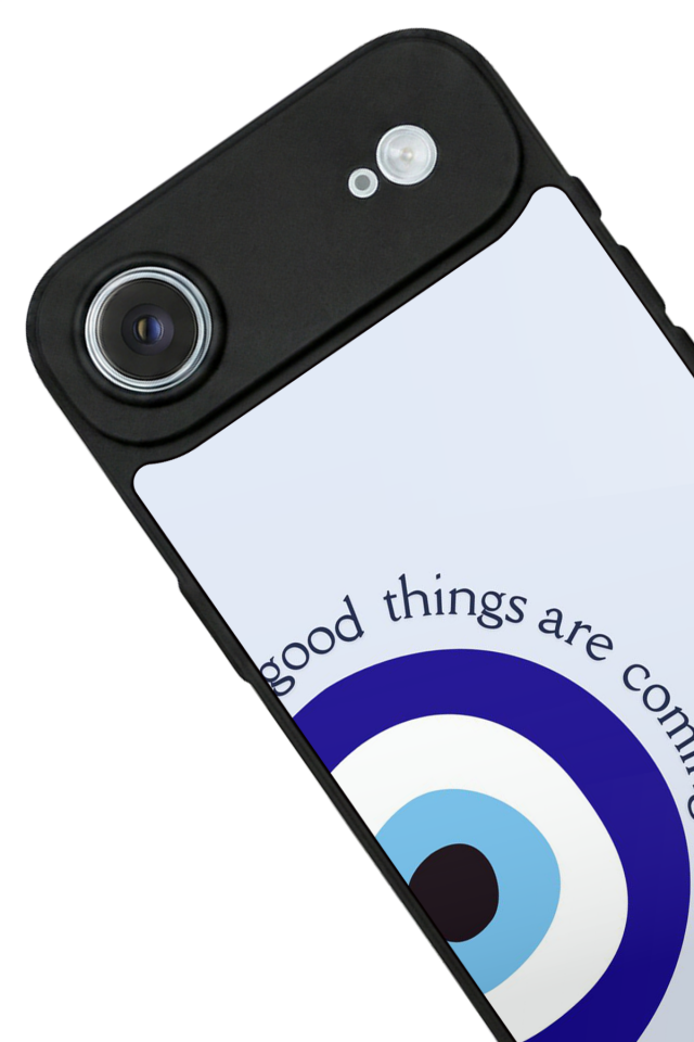 iPhone 17 Air Uyumlu Nazar Tasarımlı Glossy Premium Kılıf