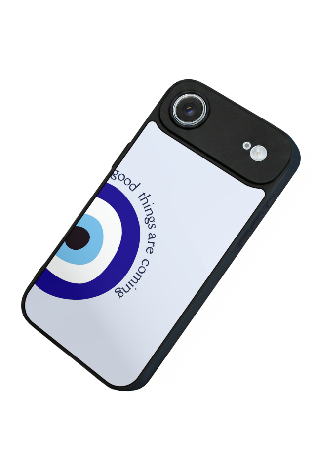 iPhone 17 Air Uyumlu Nazar Tasarımlı Glossy Premium Kılıf