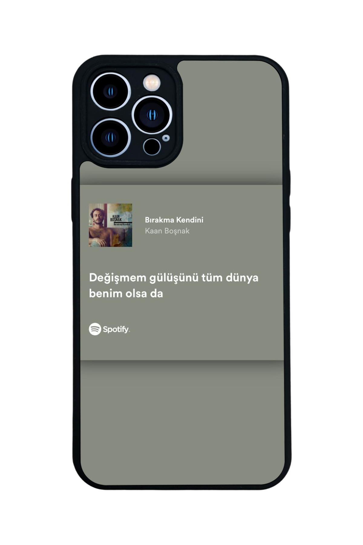 iPhone 12 Pro Max Uyumlu Sarki Sozleri Tasarımlı Glossy Premium Kılıf