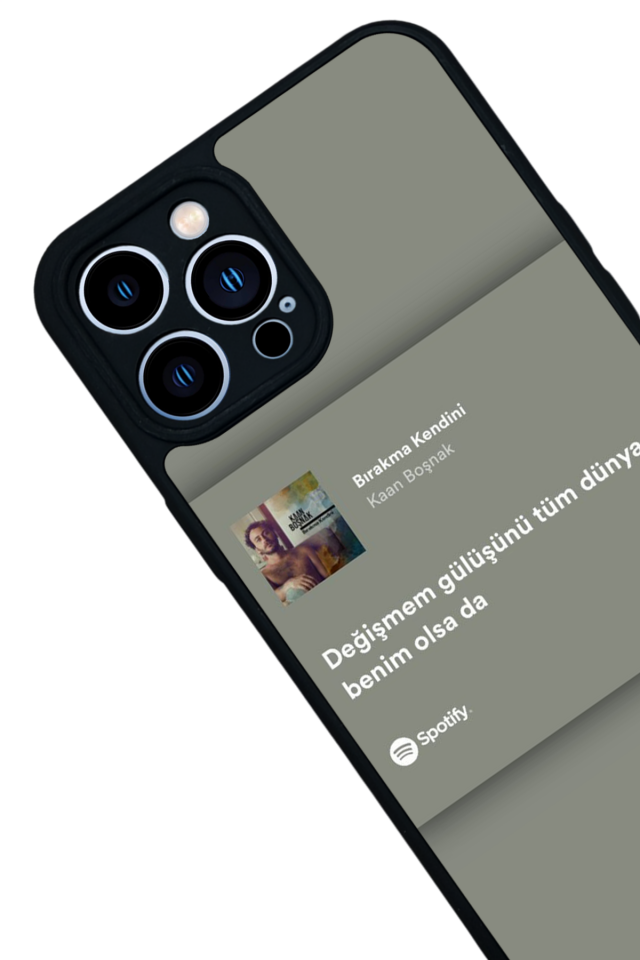 iPhone 12 Pro Max Uyumlu Sarki Sozleri Tasarımlı Glossy Premium Kılıf