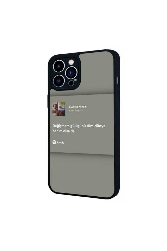 iPhone 12 Pro Max Uyumlu Sarki Sozleri Tasarımlı Glossy Premium Kılıf