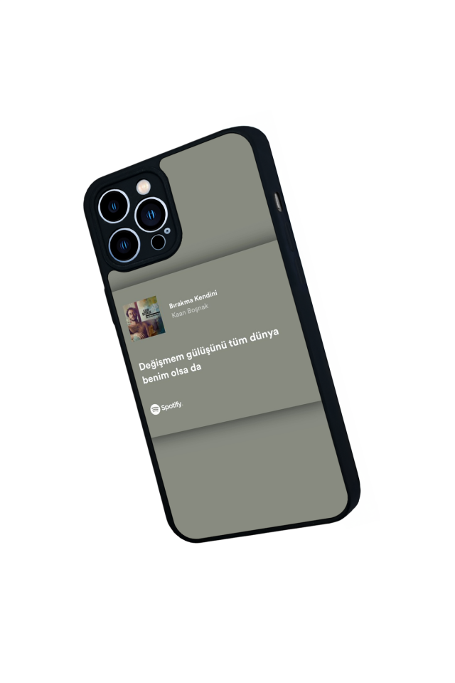 iPhone 12 Pro Max Uyumlu Sarki Sozleri Tasarımlı Glossy Premium Kılıf
