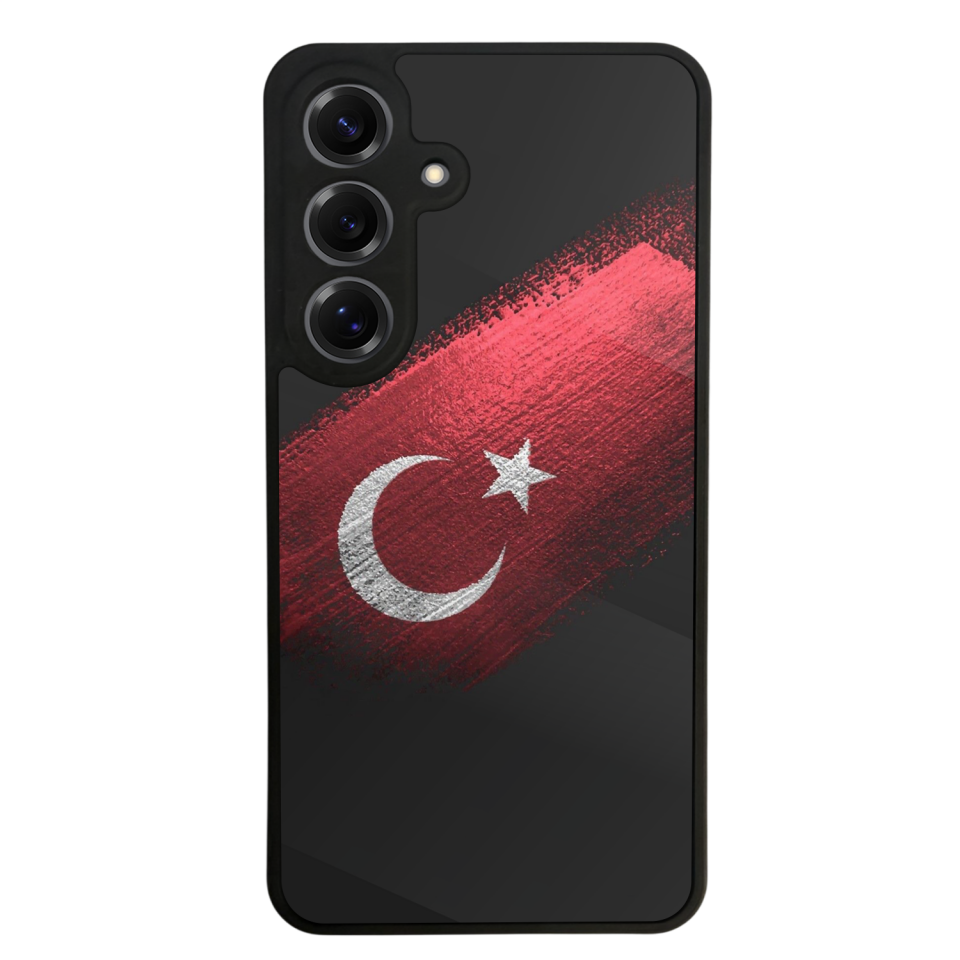 Samsung Galaxy S25 Uyumlu Türk Bayragi Tasarımlı Glossy Premium Kılıf