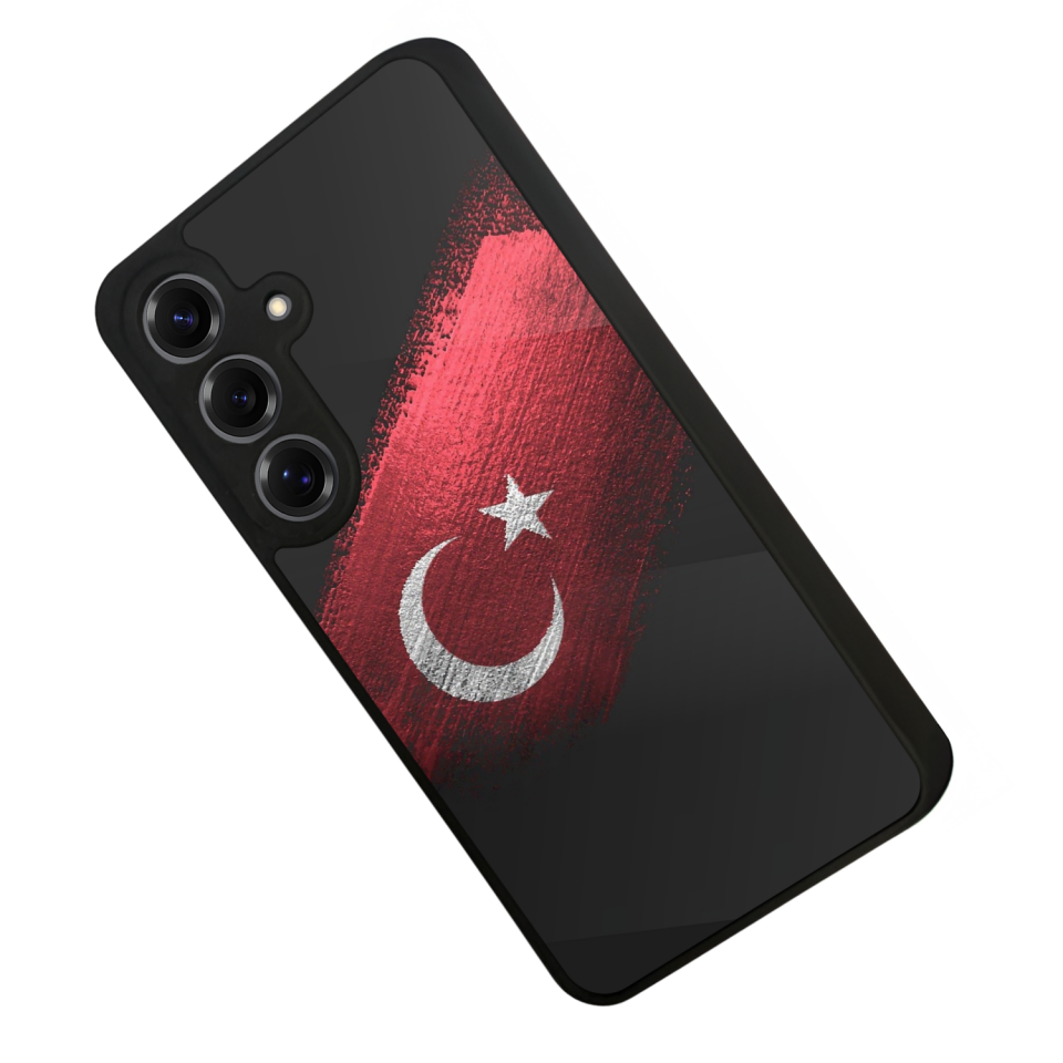 Samsung Galaxy S25 Uyumlu Türk Bayragi Tasarımlı Glossy Premium Kılıf