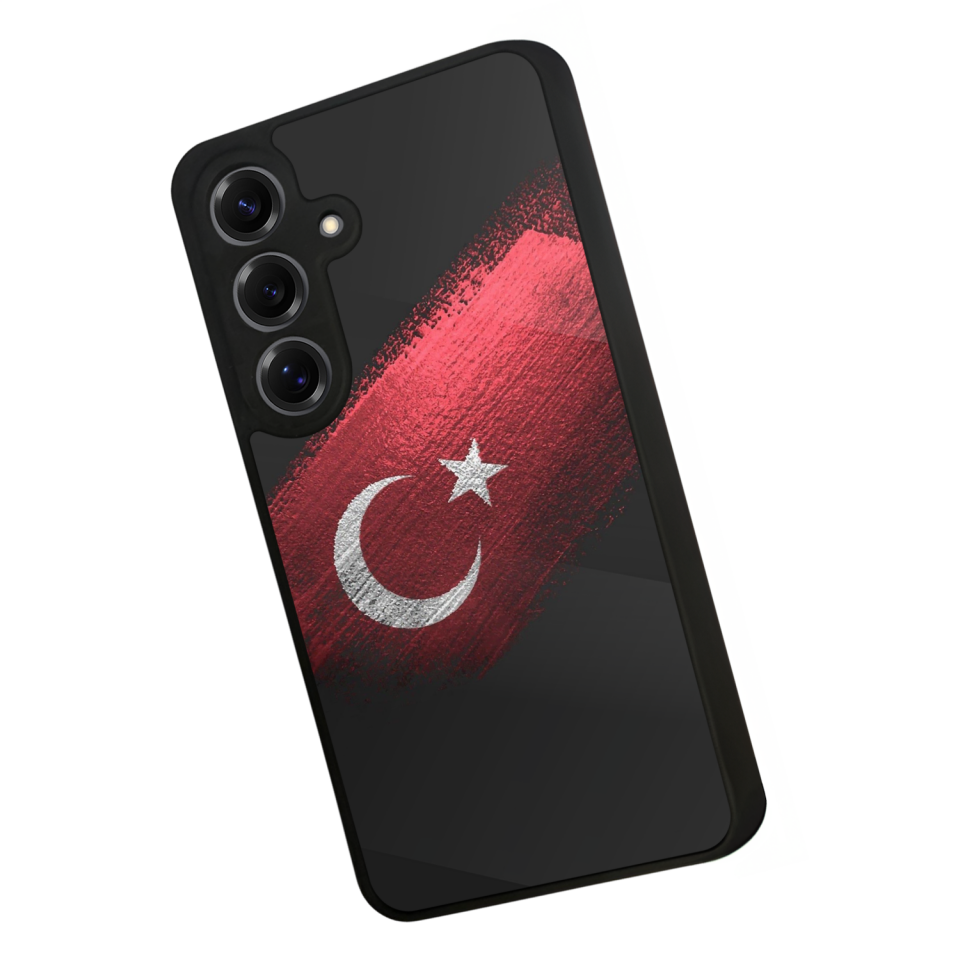 Samsung Galaxy S25 Uyumlu Türk Bayragi Tasarımlı Glossy Premium Kılıf