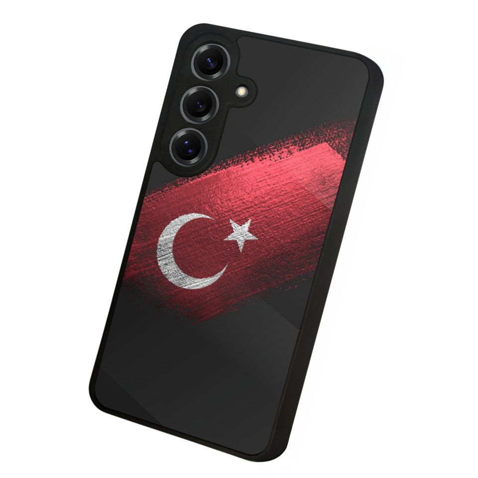 Samsung Galaxy S25 Uyumlu Türk Bayragi Tasarımlı Glossy Premium Kılıf
