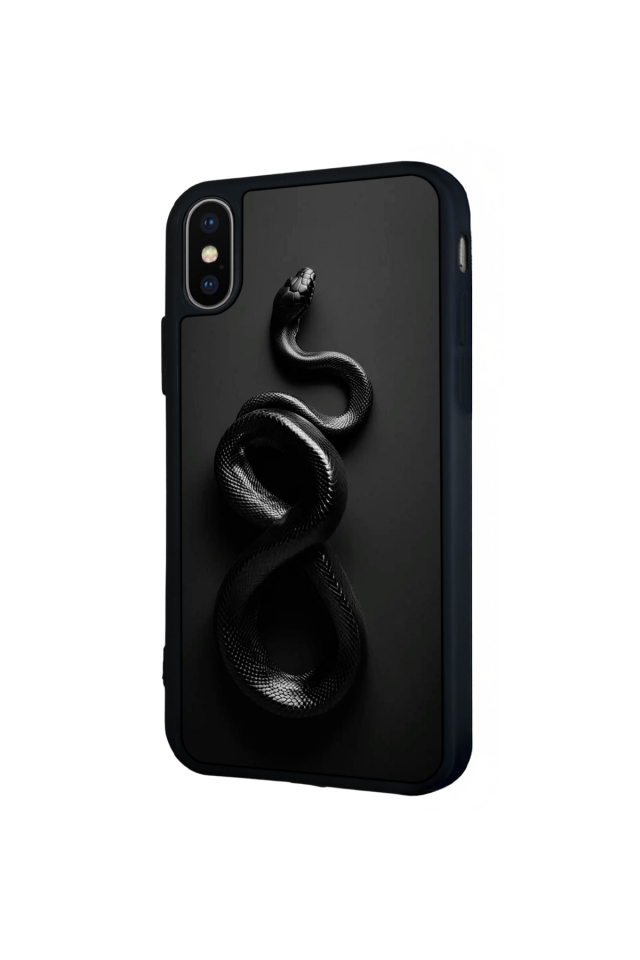 iPhone XS Max Uyumlu Yılan Tasarımlı Glossy Premium Kılıf