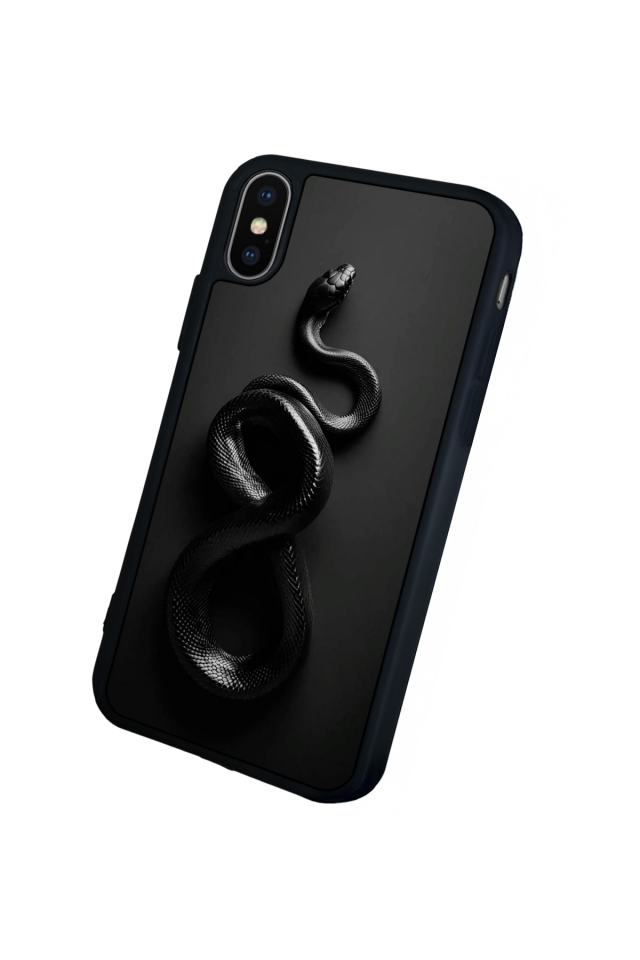 iPhone XS Max Uyumlu Yılan Tasarımlı Glossy Premium Kılıf