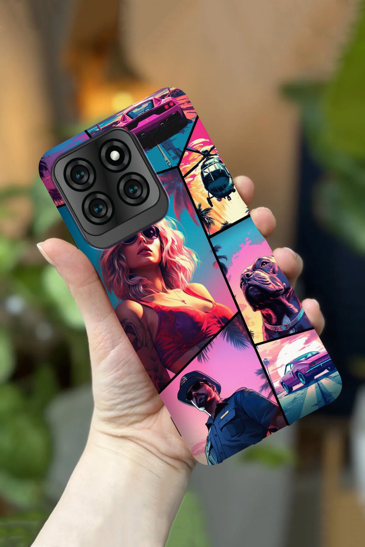 Reeder S71 Uyumlu Kamera Korumalı Gta VI Desenli HD Baskılı Silikon Kılıf