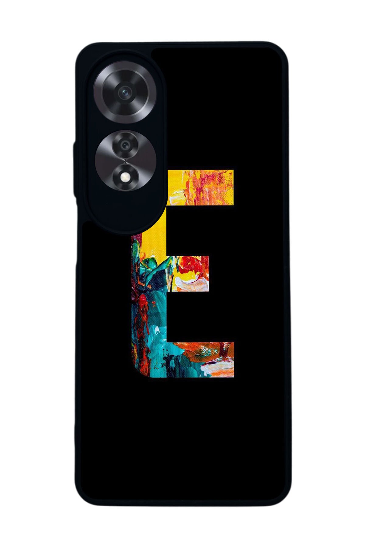 Oppo A60 Mat Siyah uyumlu Kılıf – Yumuşak Silikon, Koruyucu, Şok Emici Kapak