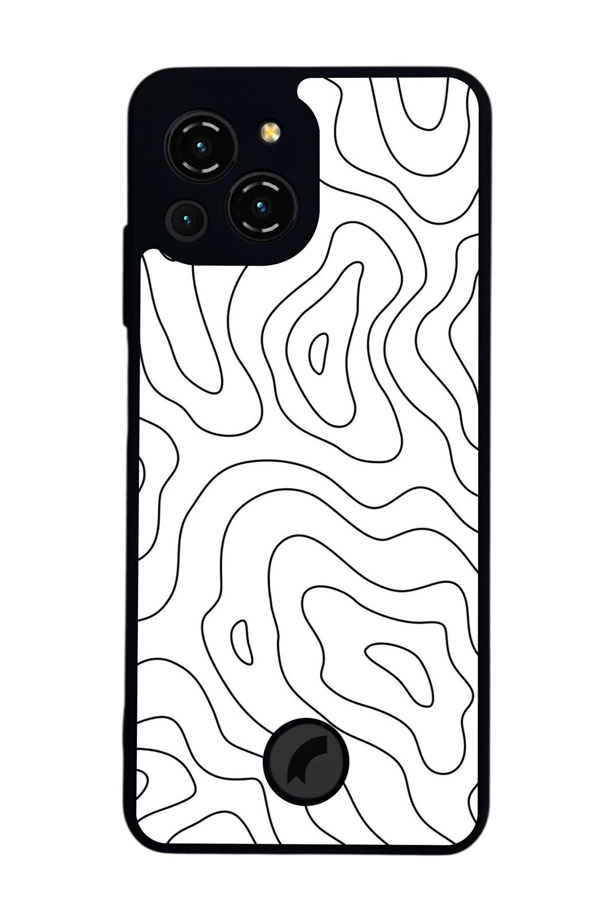 Reeder S23 Pro Max Uyumlu Çizgi Sanatı Tasarımlı Glossy Premium Kılıf