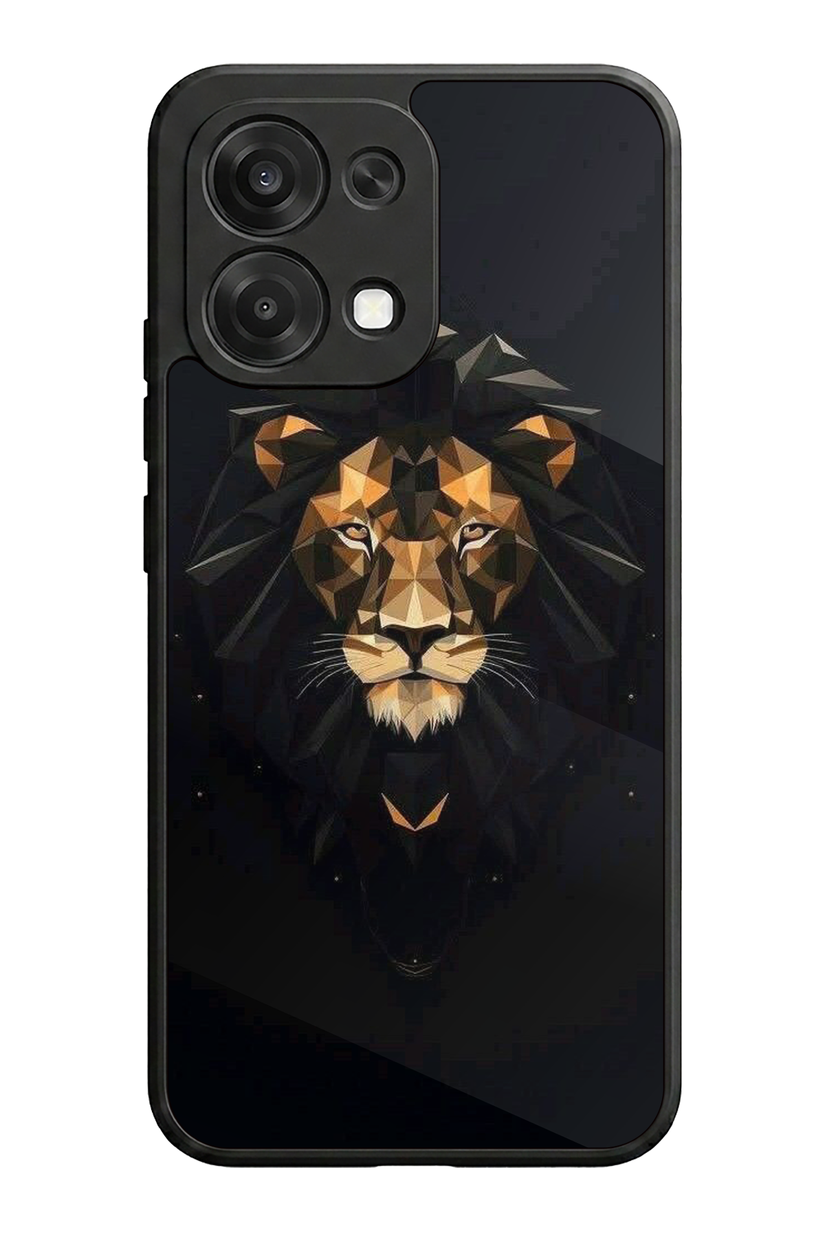 Oppo A6 Pro Uyumlu Aslan Tasarımlı Glossy Premium Kılıf