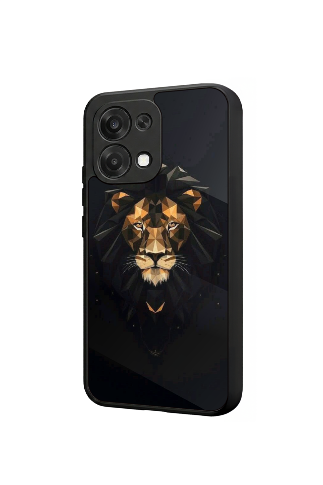 Oppo A6 Pro Uyumlu Aslan Tasarımlı Glossy Premium Kılıf