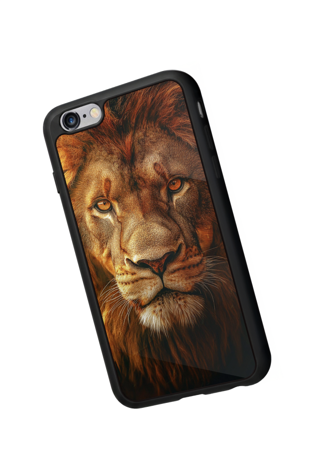 iPhone 6 Plus Uyumlu Aslan Tasarımlı Glossy Premium Kılıf
