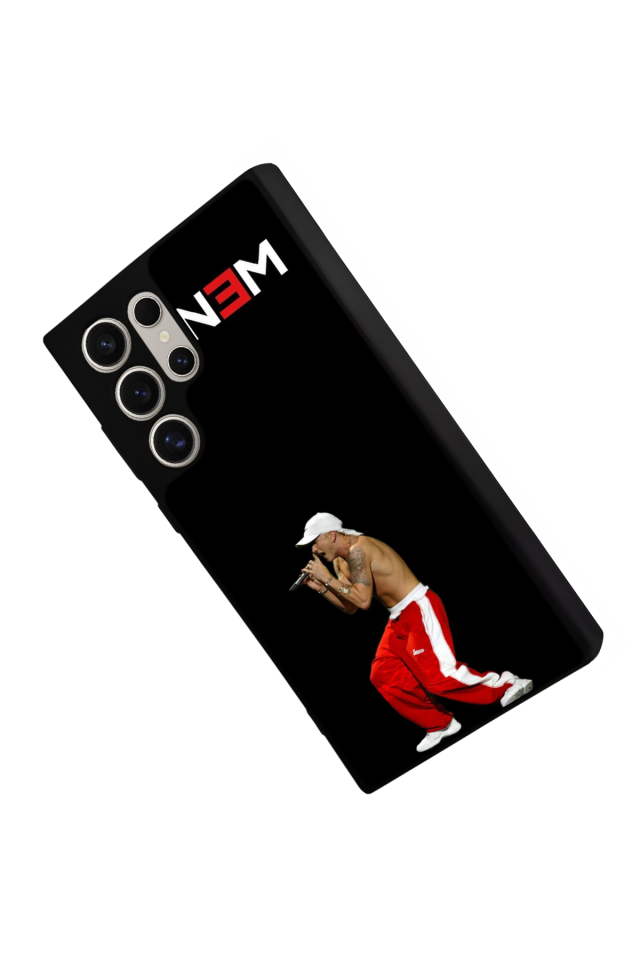 Samsung Galaxy S23 Ultra Uyumlu Eminem Tasarımlı Glossy Premium Kılıf