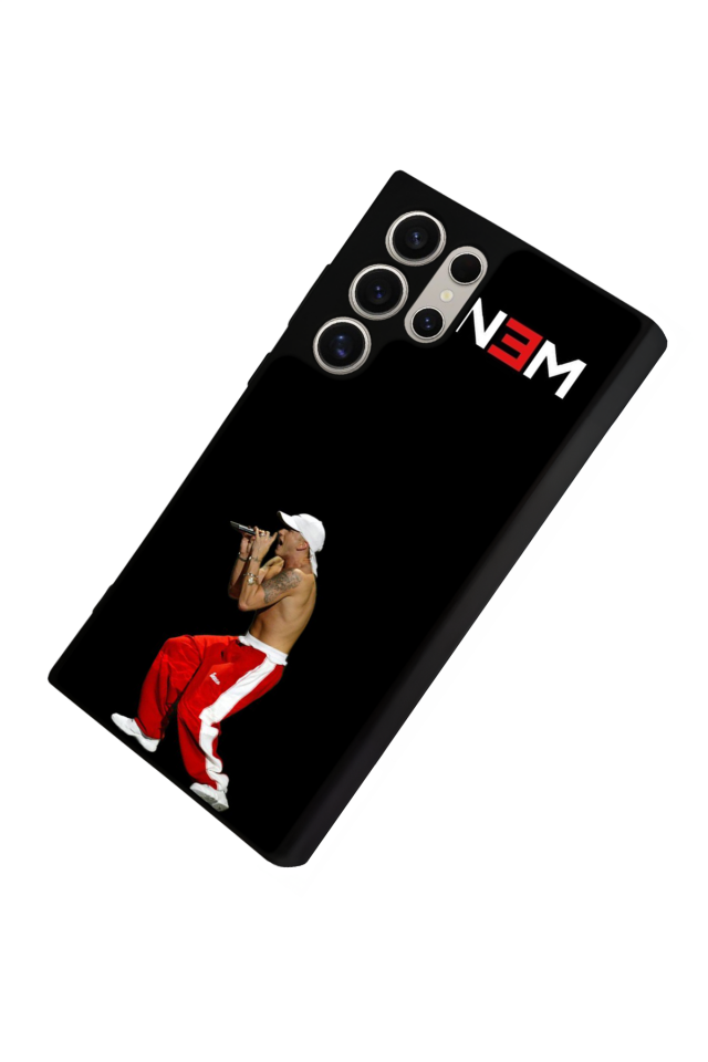 Samsung Galaxy S23 Ultra Uyumlu Eminem Tasarımlı Glossy Premium Kılıf
