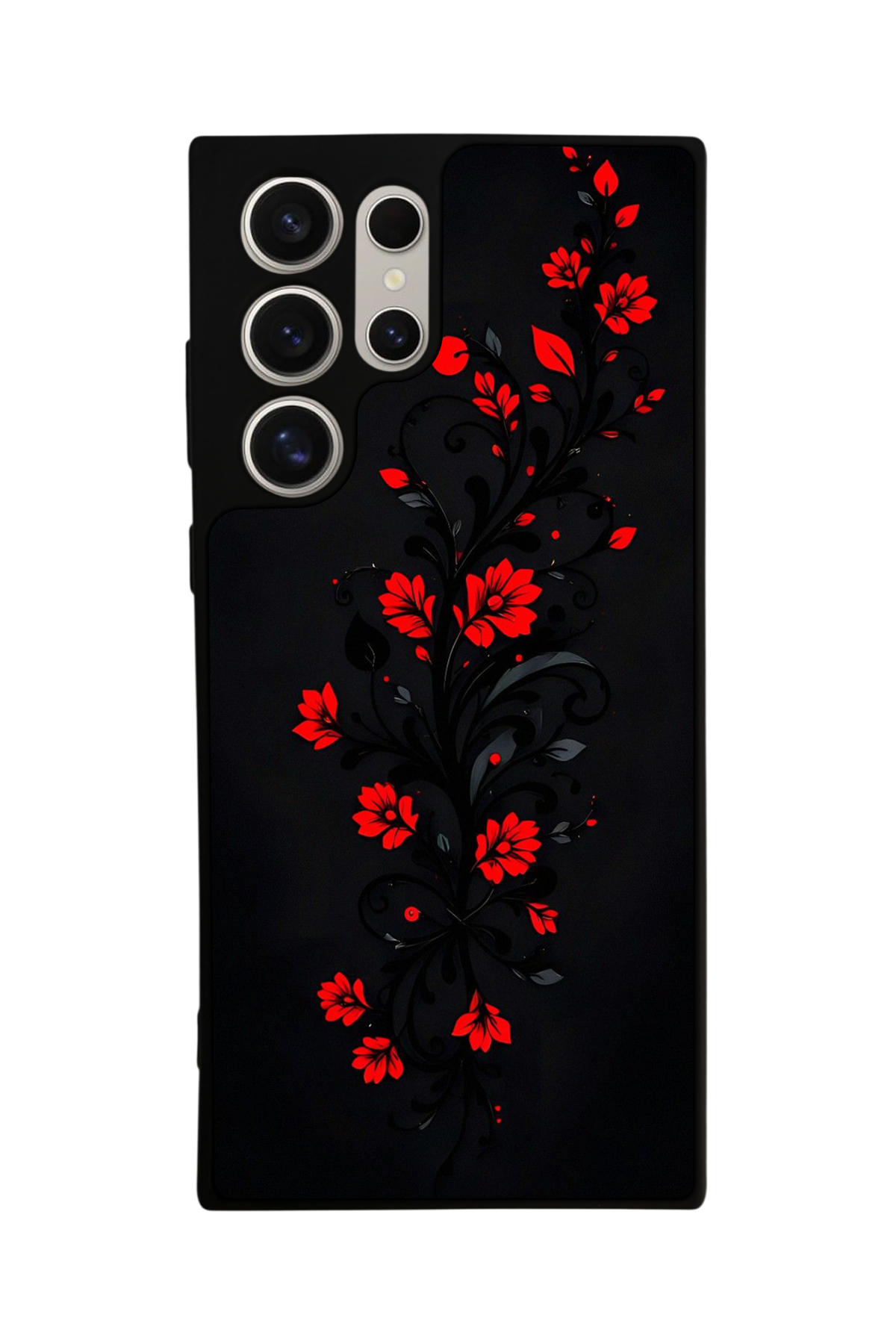 Samsung Galaxy S22 Ultra Uyumlu Floral Tasarımlı Glossy Premium Kılıf