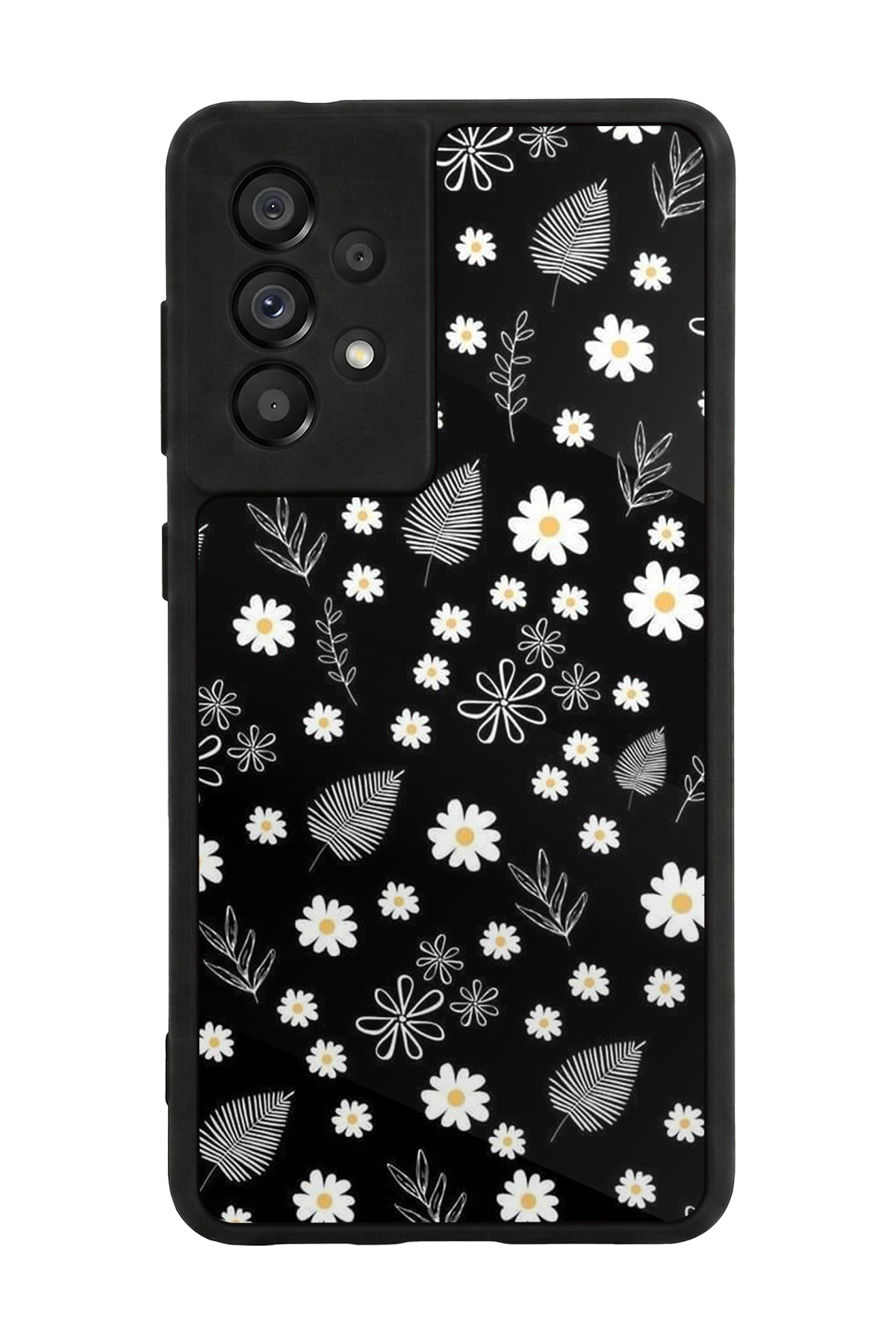 Samsung Galaxy A73 Uyumlu Floral Tasarımlı Glossy Premium Kılıf