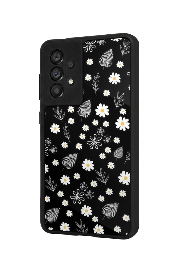 Samsung Galaxy A73 Uyumlu Floral Tasarımlı Glossy Premium Kılıf