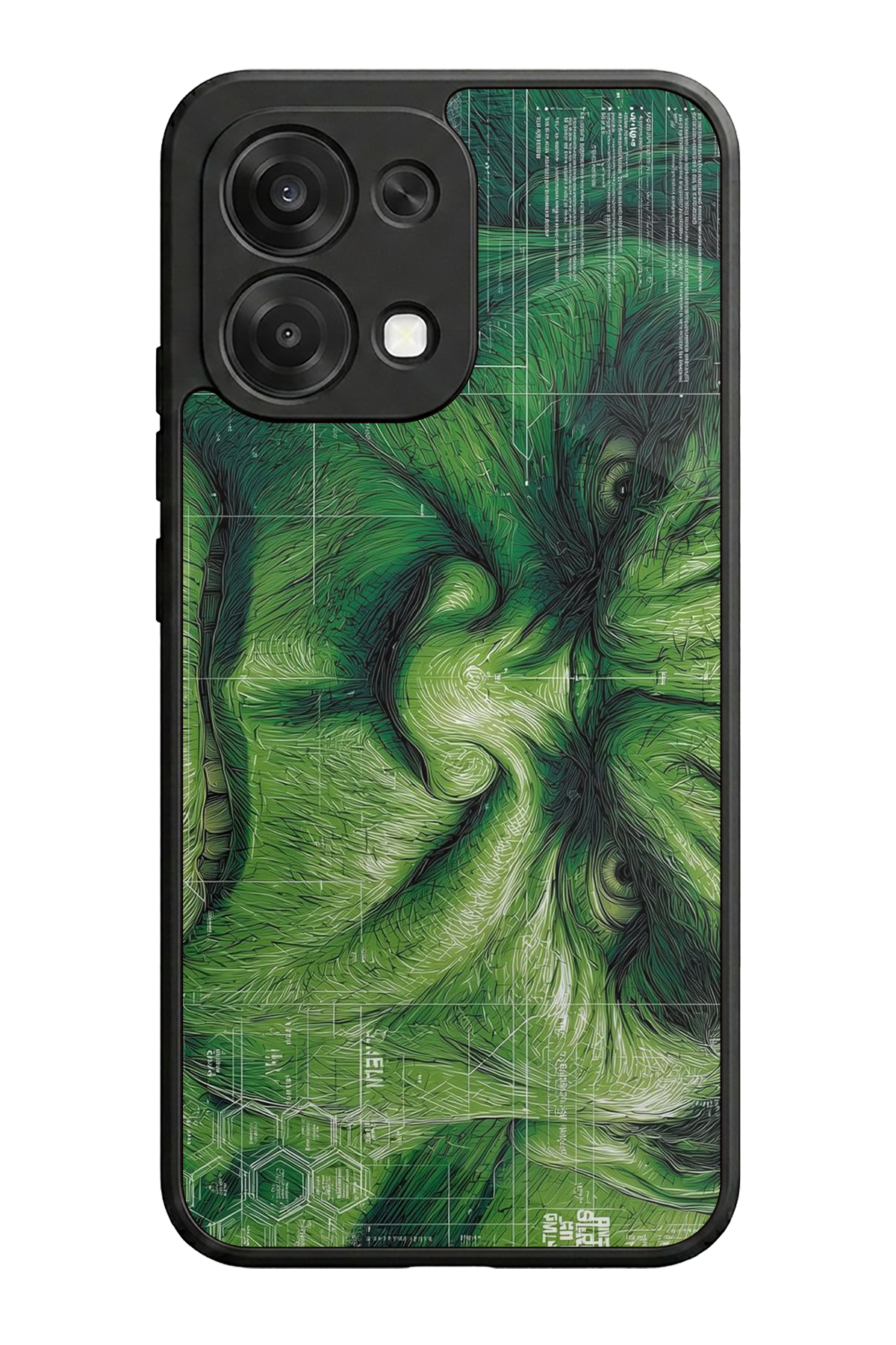 Oppo A6 Pro Uyumlu Hulk Tasarımlı Glossy Premium Kılıf